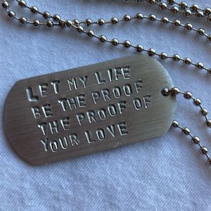 Custom Stamped Dogtag *Free Customization*